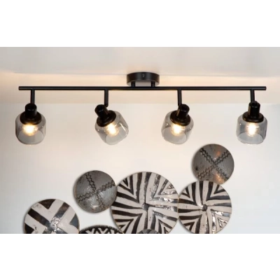 lafabryka.pl Lampa sufitowa black 4xE14 spot BJORN 77979/04/30 Lucide